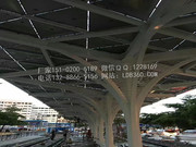 复杂异形铝单板安装案例_公交站台装饰 (2)