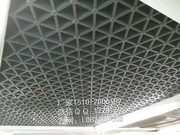 铝格栅-铝窗花屏风案例_五角星格栅吊顶 (2)